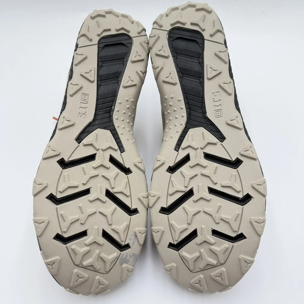 5.11 Tactical A/T Trainer Shoes Mens 9.5 Dune Tan Low Top Training Sneakers